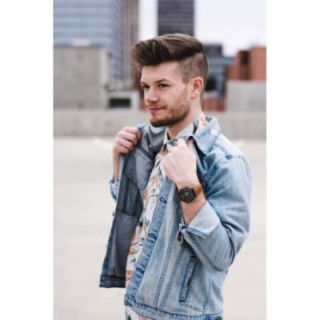 AlpineLuxe Stone Gray Solid Peacoat with Double-breasted Buttons