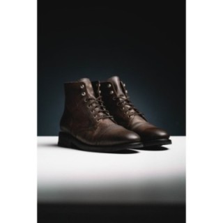 ChillStyle Bronze Platform Combat Boots with Side Zip